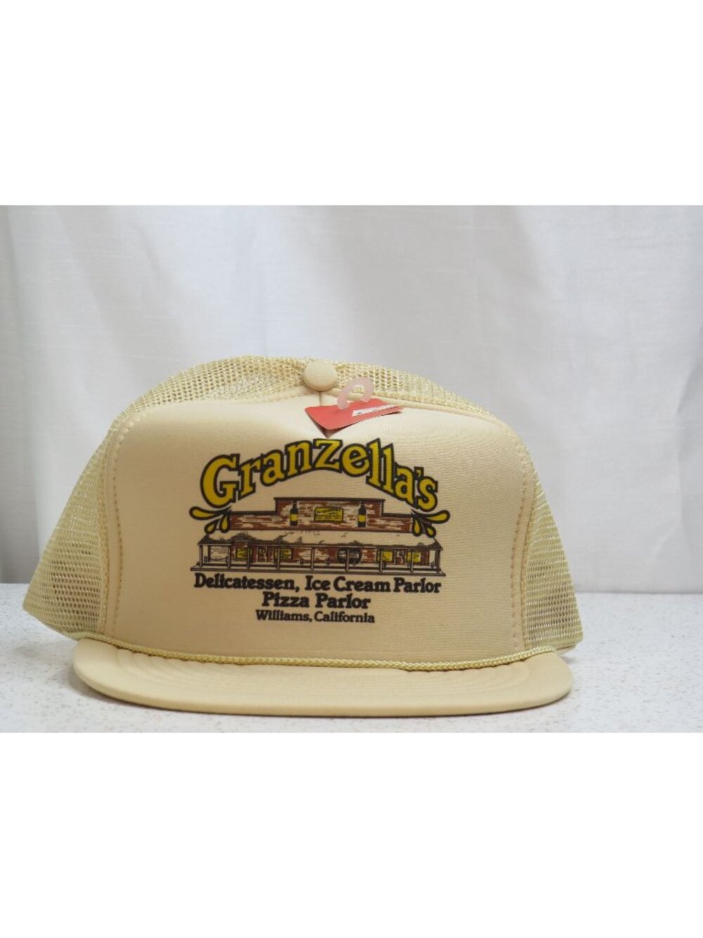 Vtg Granzellas Williams California Foam Mesh Rope Trucker Hat Snapback NWT NOS